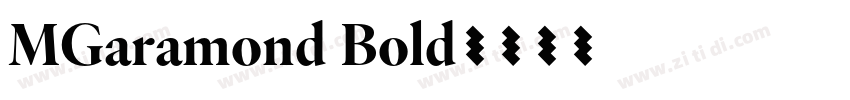 MGaramond Bold字体转换